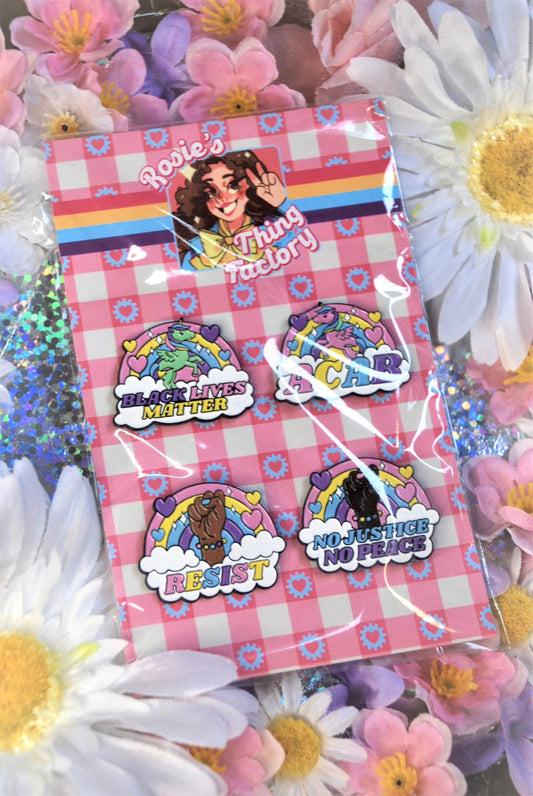 Kawaii Social Justice Enamel Pin Gift Pack