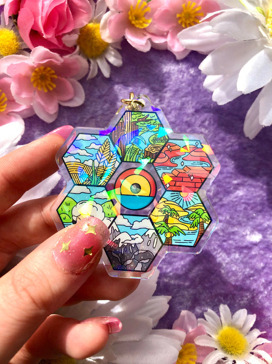 Settlers Holographic Keychain