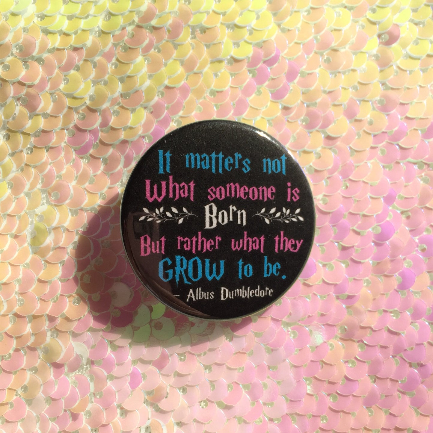 It Matters Not Trans Pride Button