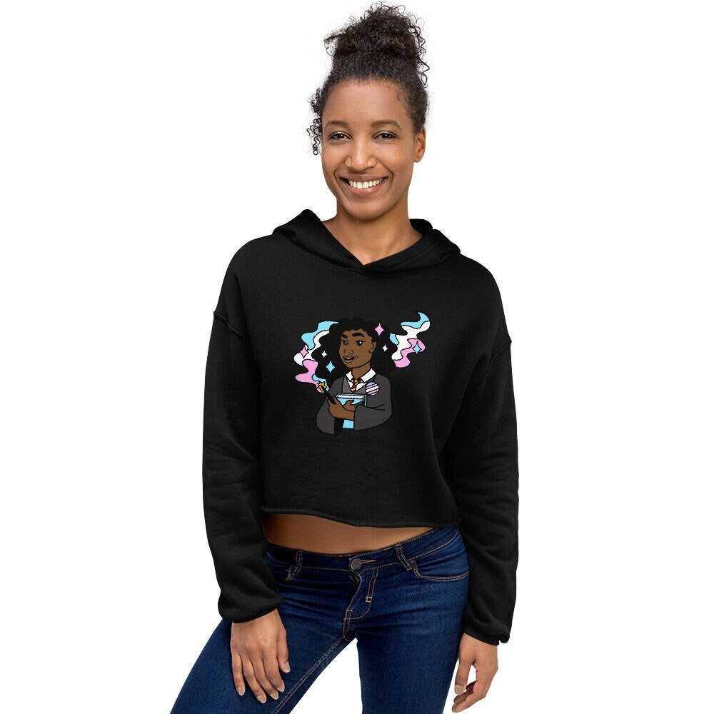 Trans Witch Crop Hoodie
