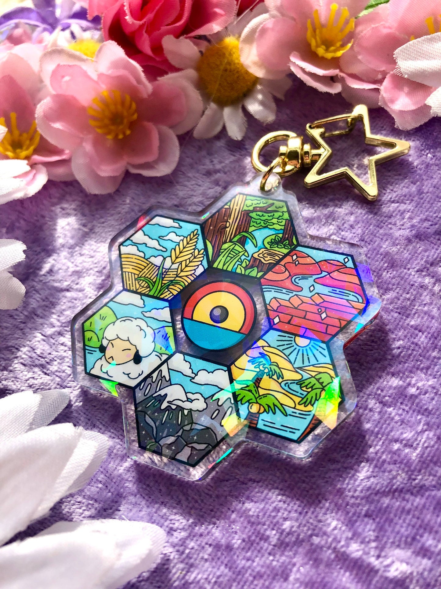 Settlers Holographic Keychain