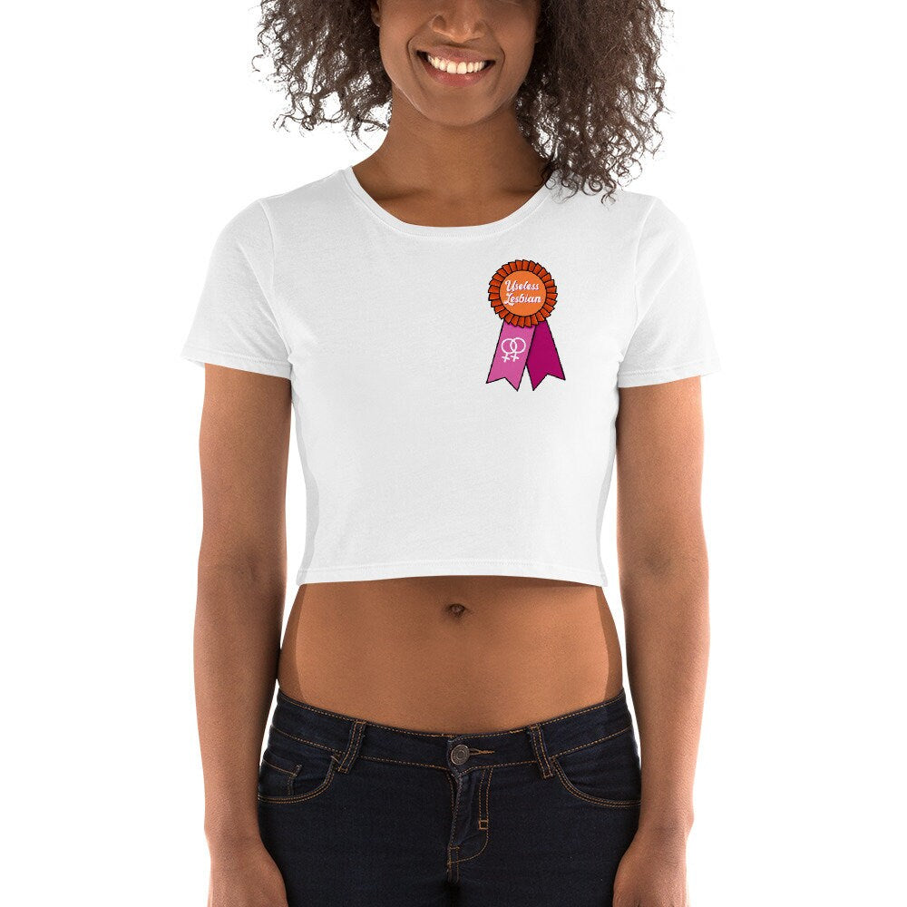 Useless Lesbian Women’s Crop Tee