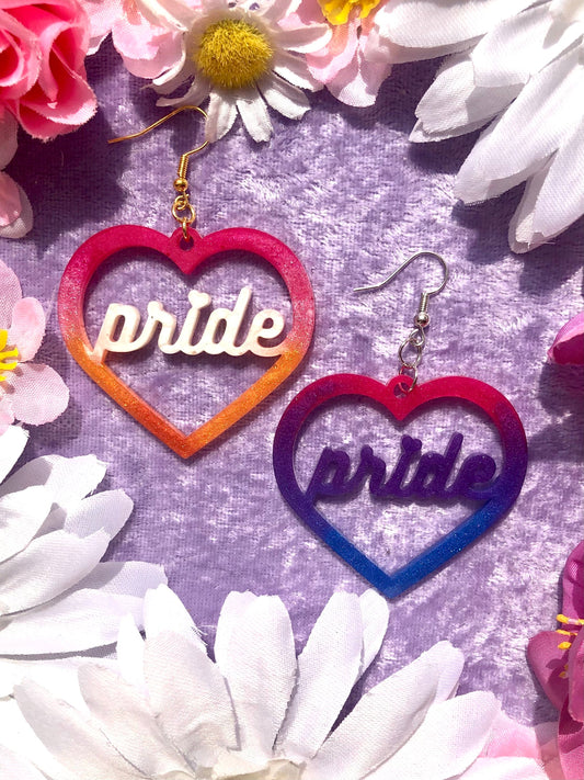 Pride Heart Earrings