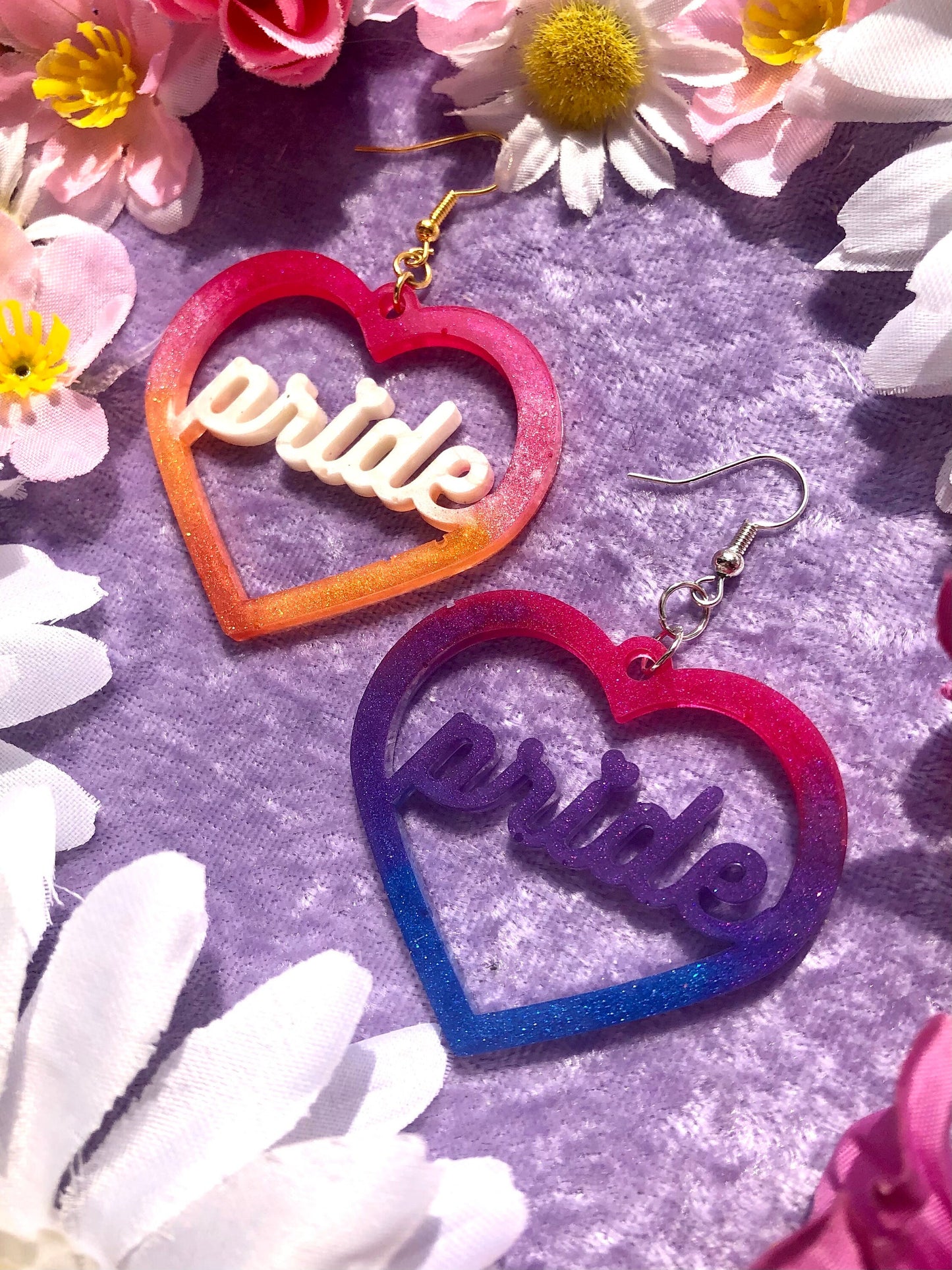 Pride Heart Earrings