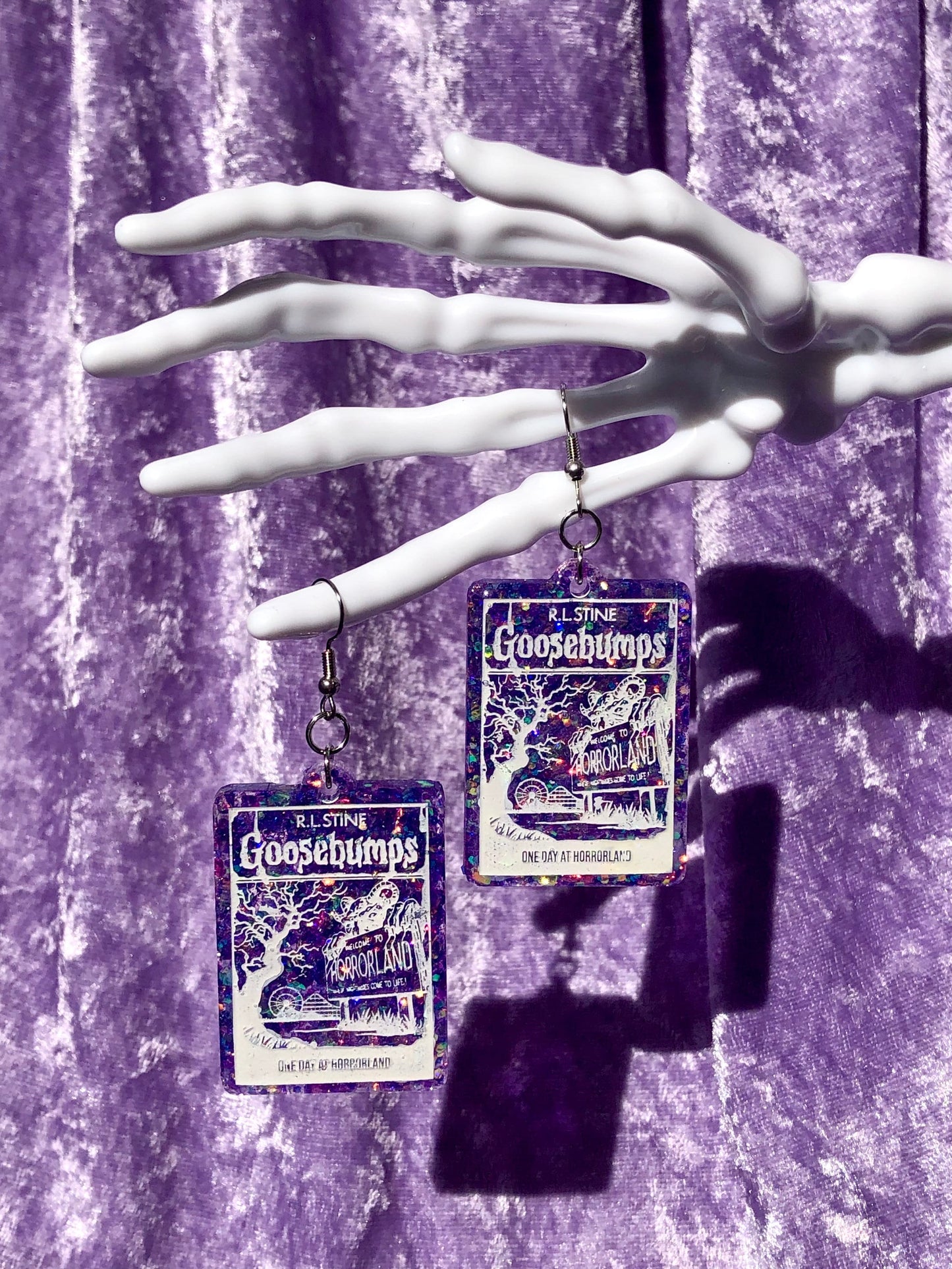 Goosebumps Earrings - Purple