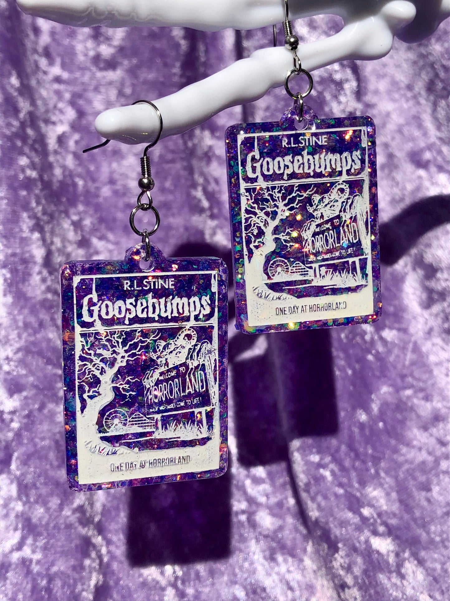 Goosebumps Earrings - Purple