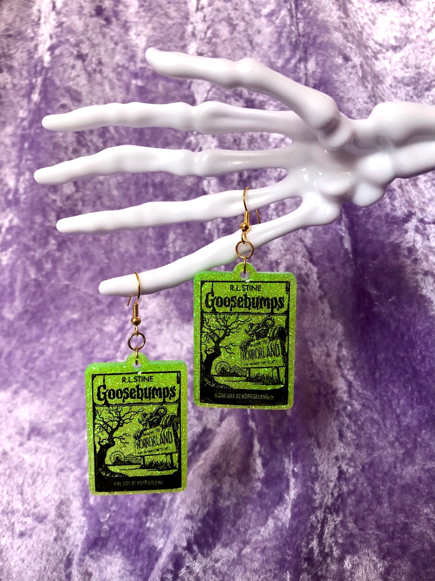 Goosebumps Earrings - Green
