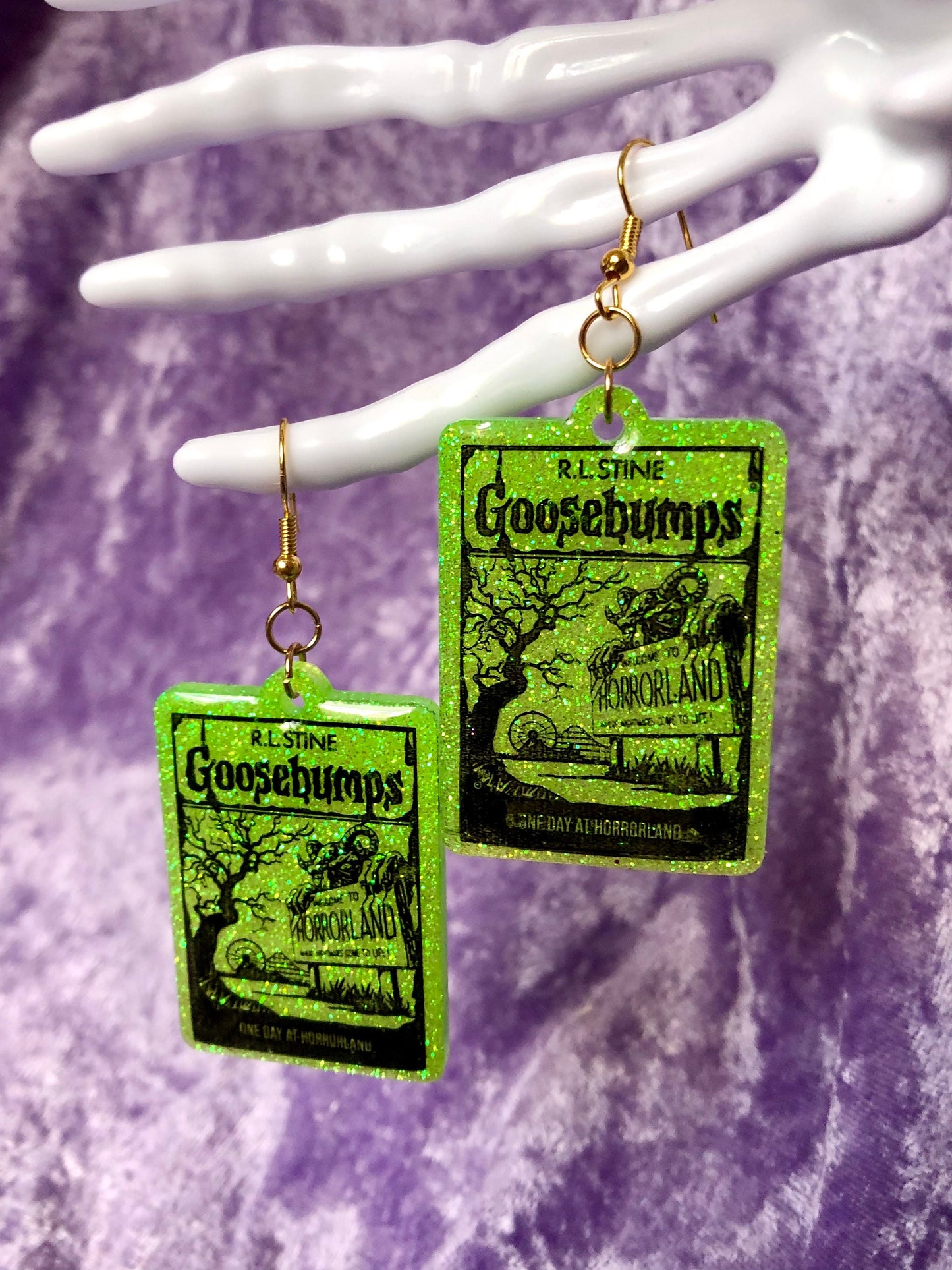 Goosebumps Earrings - Green