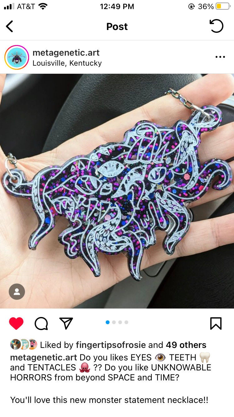 Monster Statement Necklace Silicone Mold