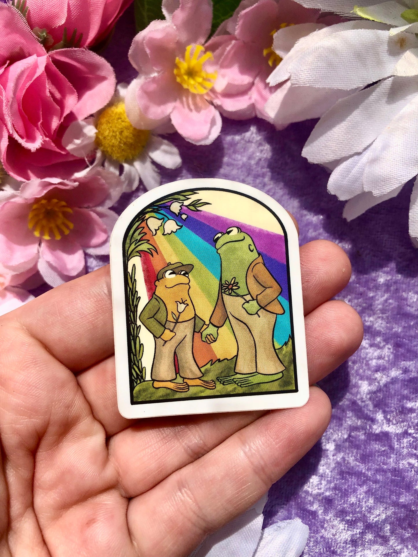 Frog and Toad Vinyl Sticker